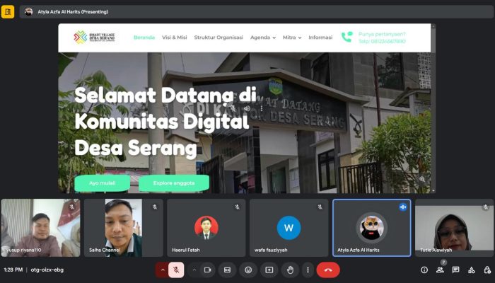 Sosialisasi Aplikasi SISKOMDIG Desa Serang oleh Tim Pengabdian Masyarakat Universitas BSI Kampus Tasikmalaya