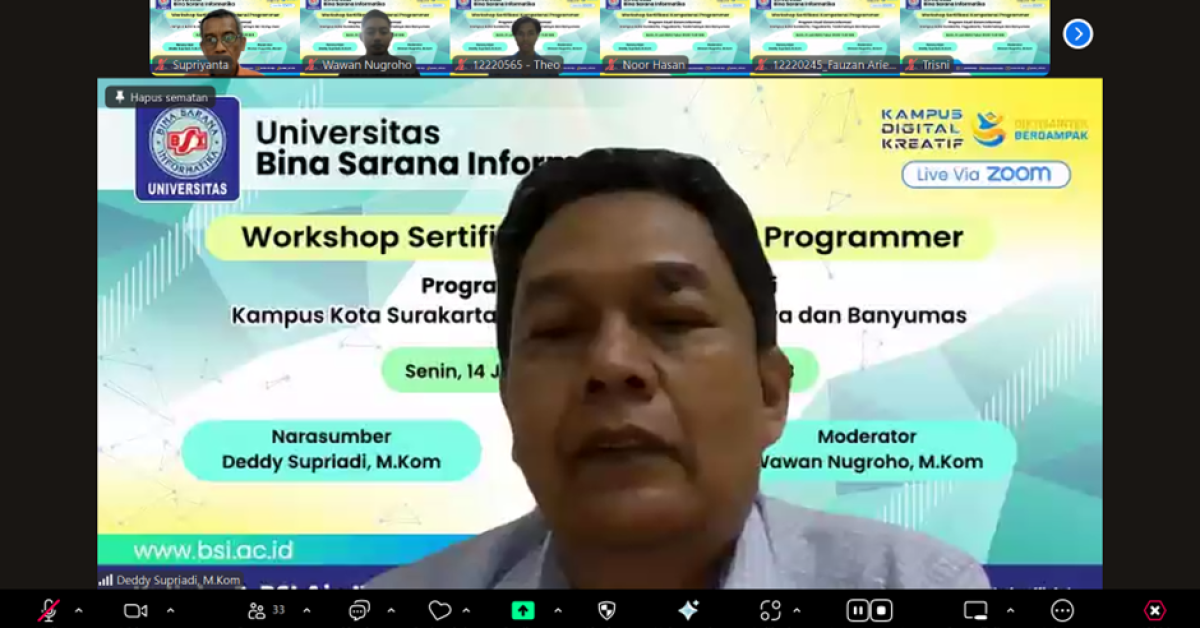 Universitas BSI Tasikmalaya Bekali Mahasiswa Jadi Programmer Tangguh Lewat Sertifikasi Kompetensi