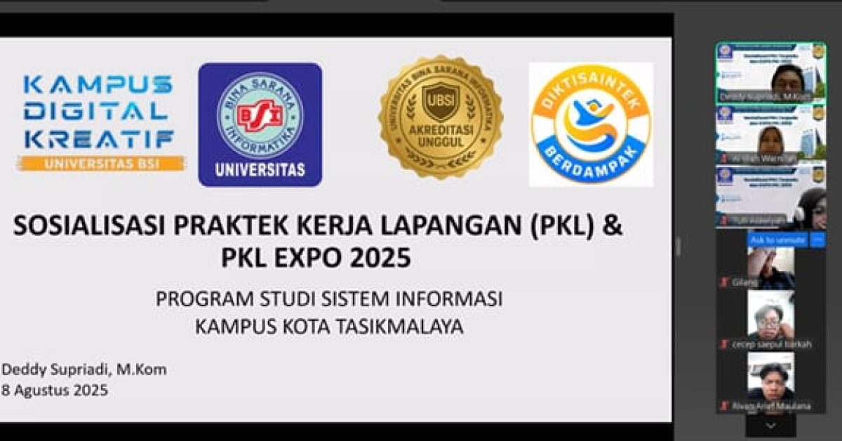 Transformasi Mahasiswa Menjadi Profesional Prodi Sistem Informasi Sukses Menggelar Sosialisasi PKL dan EXPO PKL 2025