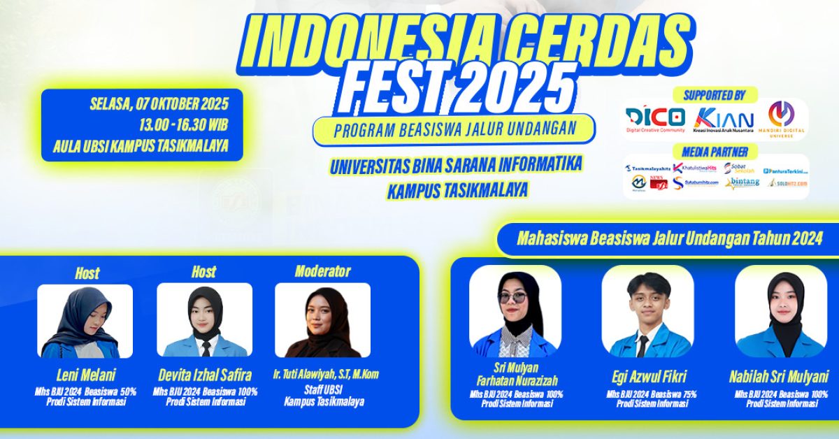 Indonesia Cerdas Fest Hadir untuk Merayakan Generasi Muda Berprestasi dan Mendorong Potensi Mahasiswa Jalur Undangan