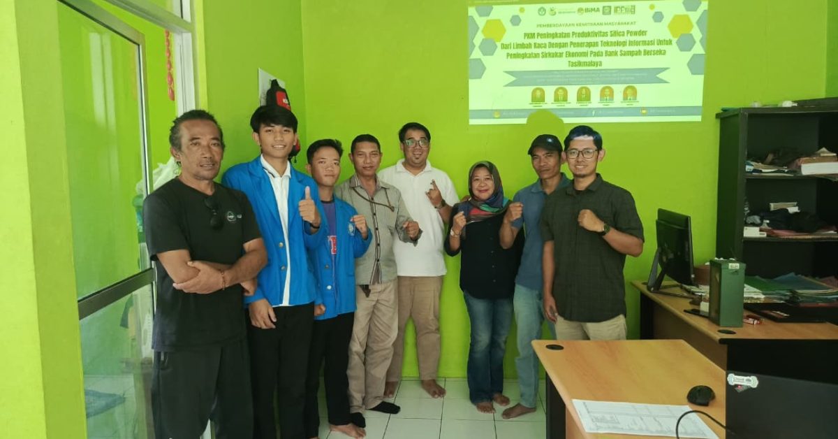 Tim Hibah PKM BIMA UBSI Kampus Tasikmalaya Gelar FGD untuk Digitalisasi Bank Sampah Induk Berseka Kab. Tasikmalaya