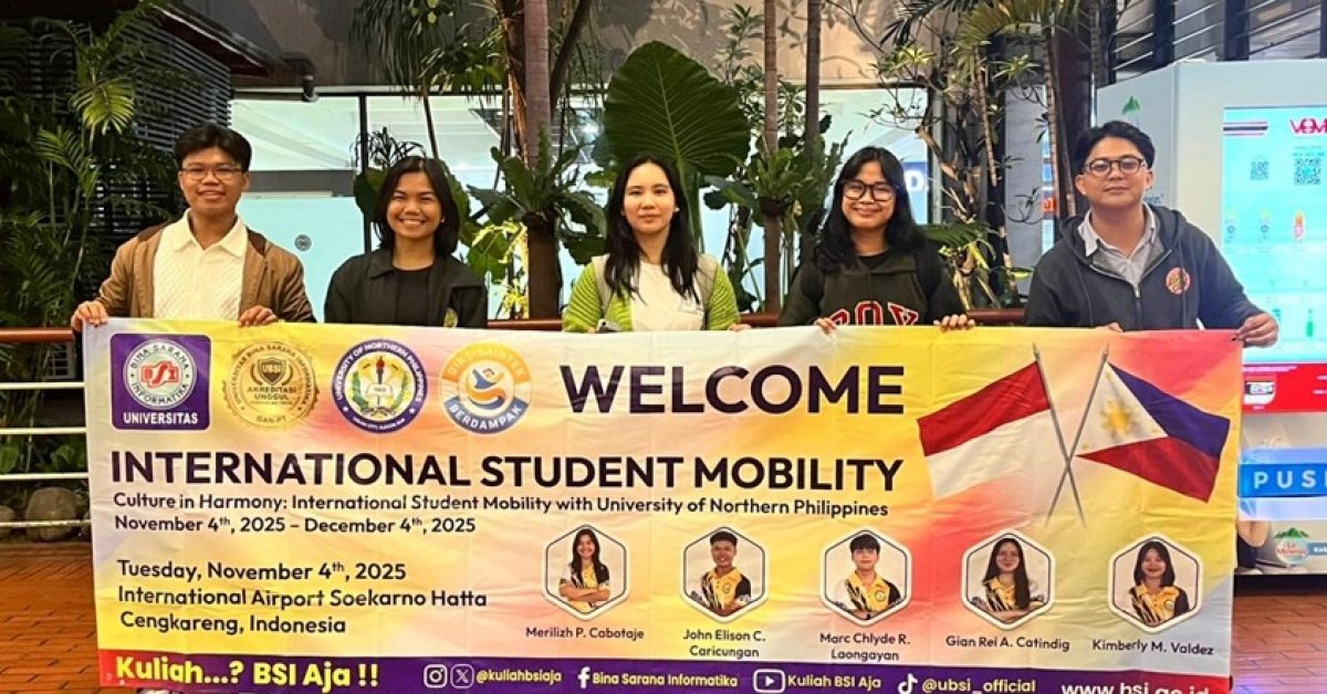 UBSI Sambut Mahasiswa University of Northern Philippines, Awali Program Student Mobility Internasional