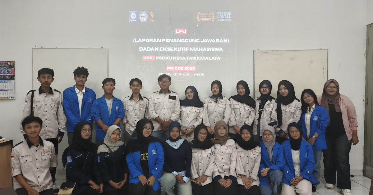 Laporan Pertanggung Jawaban BEM Masa Bakti 2025 dan Serah Terima Jabatan Presiden Mahasiswa UBSI Kota Tasikmalaya
