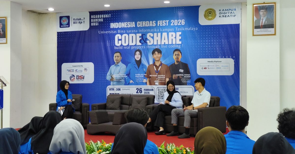 Pemateri Inspiratif Warnai Indonesia Cerdas Fest 2026 UBSI Tasikmalaya