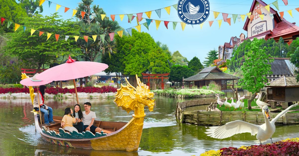 Menelusuri Eksotisme Pasar Apung di Atas Awan Kemeriahan Tanpa Batas di Floating Market Lembang