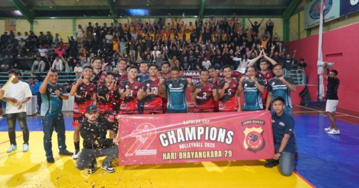 Tim Bola Voli Polres Tasikmalaya Kota Sabet Juara Kapolda Cup 2025, Harumkan Nama Priangan