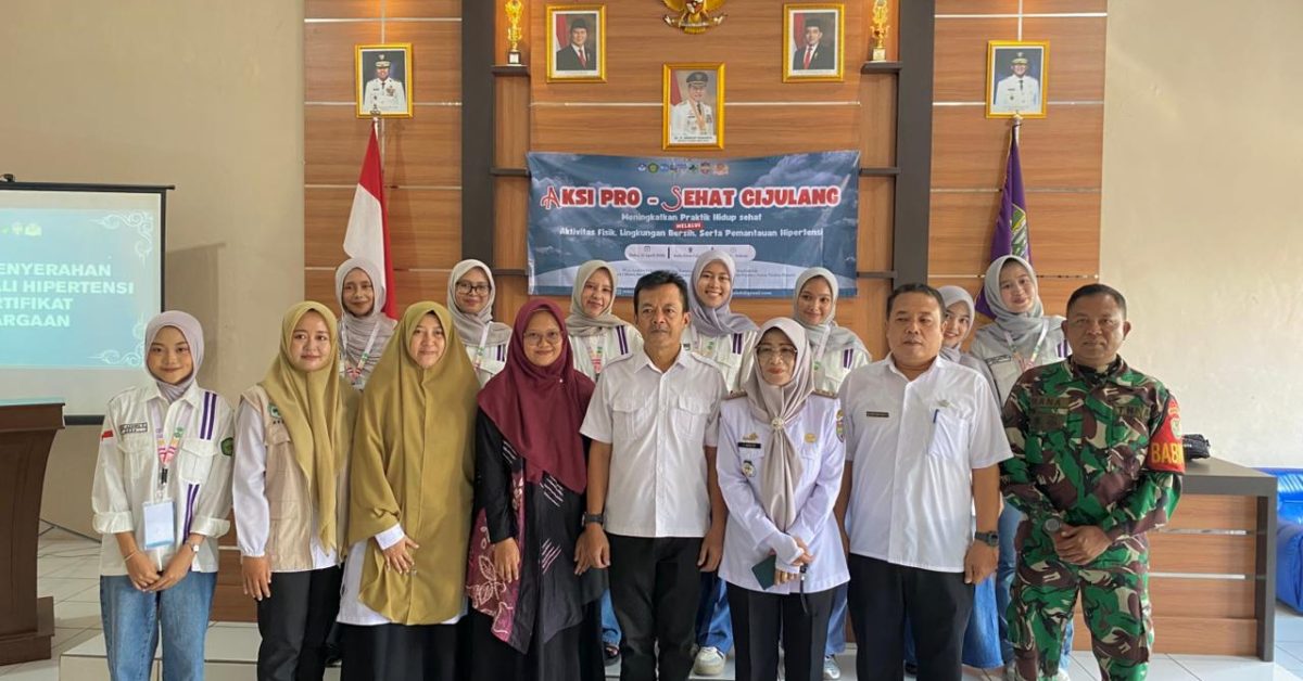 Mahasiswa Universitas Siliwangi Gelar AKSI PRO SEHAT untuk Kendalikan Hipertensi di Desa Cijulang