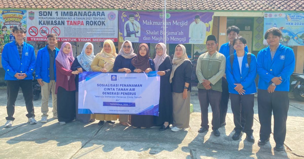 Tumbuhkan Jiwa Nasionalisme Sejak Dini, Mahasiswa Gelar PKM Sosialisasi Cinta Tanah Air di SD 1 Imbanagara