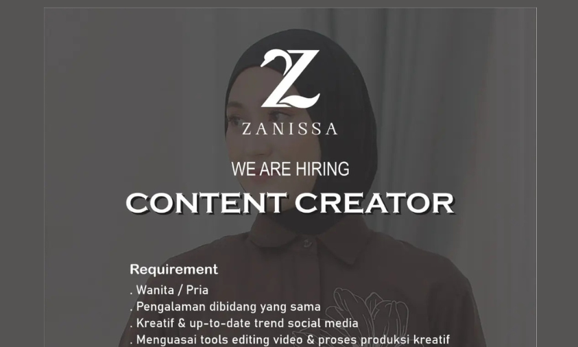 lowongan kerja zannisa