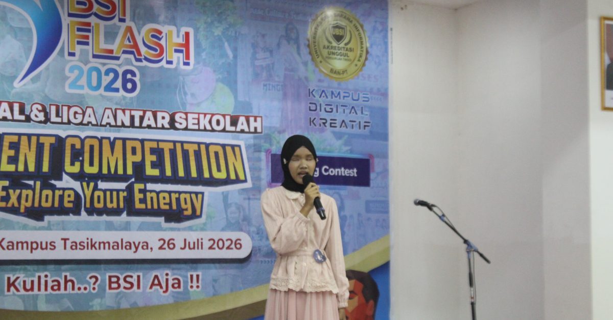 Tak Melihat Panggung, Dinda Aura Putri Tetap Percaya Diri Tunjukkan Suara Terbaik di BSI Flash 2026
