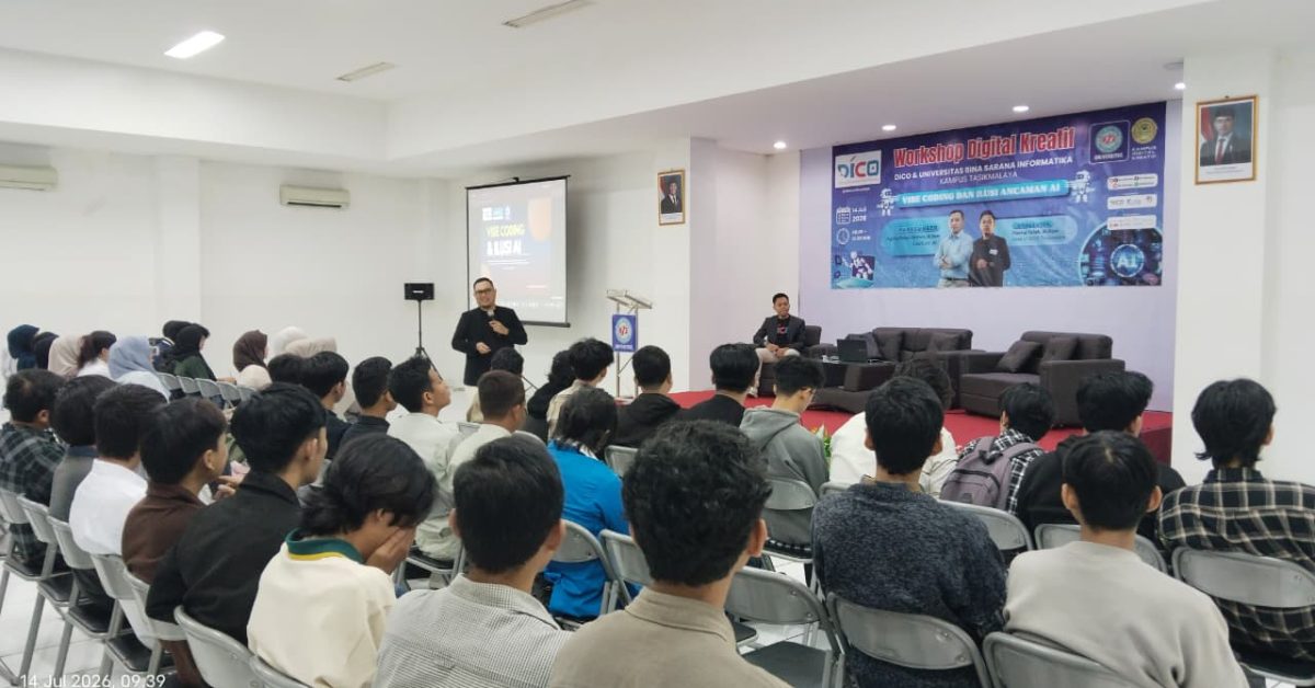 DICO Tasikmalaya Ajak Gen Z Jadi Digital Architect Melalui Workshop Vibe Coding dan AI