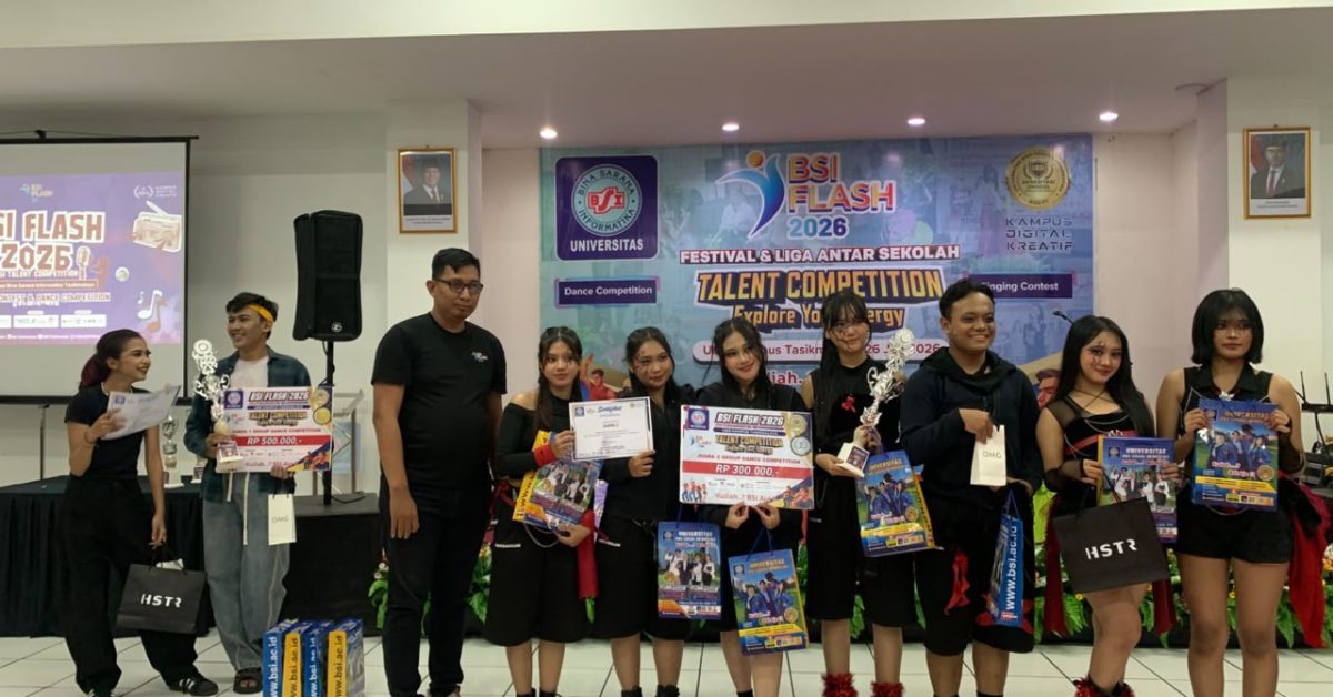 Kompak, Enerjik, dan Penuh Kreativitas! Faslumina Dance  Sabet Juara Dance Group BSI Flash 2026