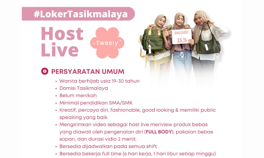host live tweelyforbag