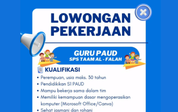 lowongan kerja guru paud di tasikmalaya