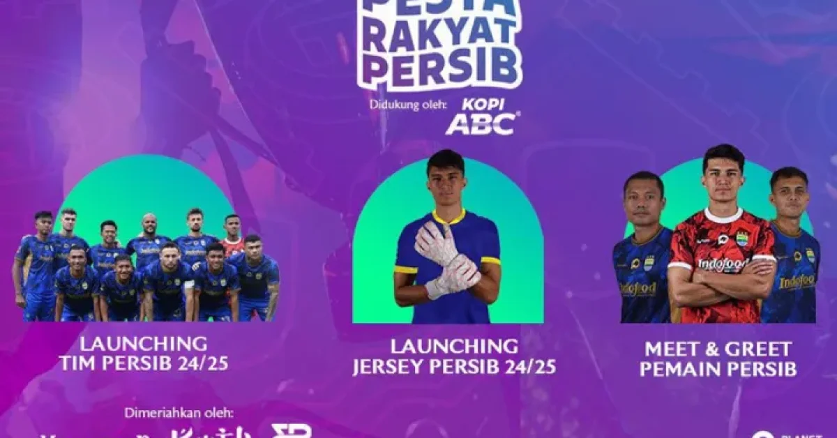 Link Live Streaming Pesta Biru 2026, Persib Launching Tim dan Jersey Baru Hari Ini