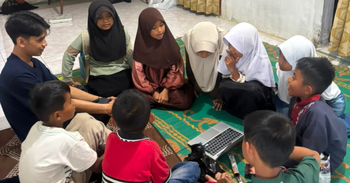 Posko BSI Explore Jadi Ruang Belajar dan Bermain Anak-Anak Santanamekar