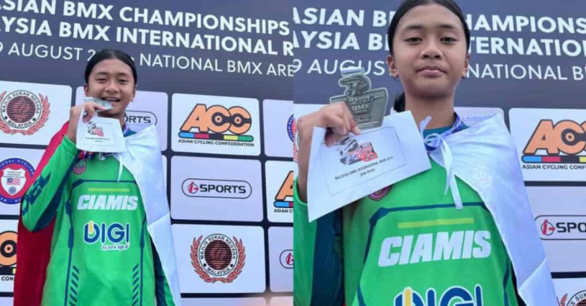 Ozil, Pesepeda Cilik Ciamis Raih Dua Medali Perak di Kejuaraan BMX Asia