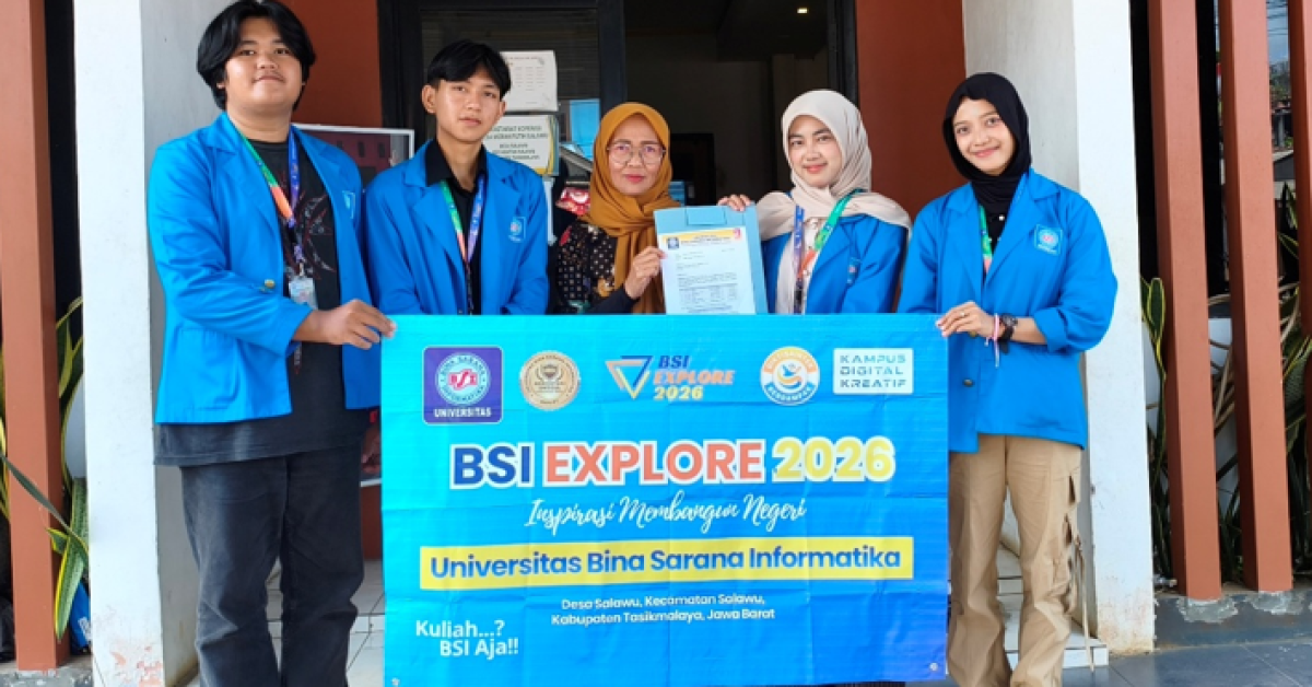 Tim BSI Explore 2026 UBSI Kampus Tasikmalaya Serahkan Surat Delegasi dan Lakukan Observasi Kebutuhan Website Desa Salawu