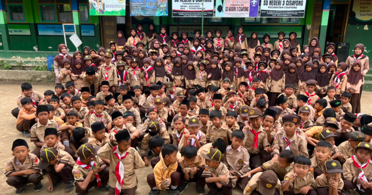 Peringati Hari Pramuka, Siswa SDN 3 Cisayong Ikuti Kegiatan dengan Penuh Semangat