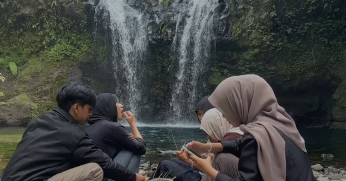 Tim BSI Explore Kembali Kunjungi Curug Batu Blek, Siapkan Konten After Movie