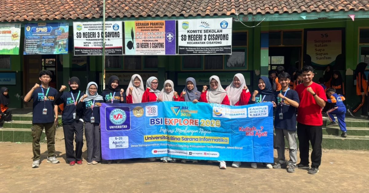 Semarak Lomba di SDN 3 Cisayong, Mahasiswa BSI Explore 2026 Turut Berpartisipasi