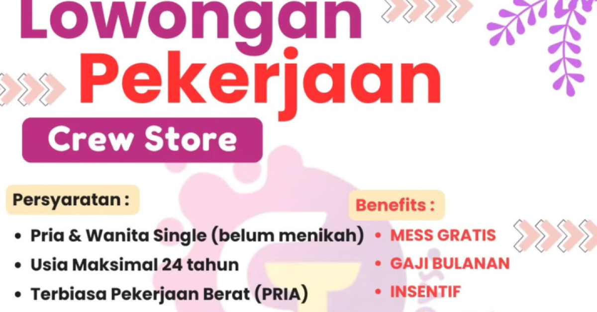 Lowongan Kerja Gandoang Toys Dibuka, Lulusan SMK Berkesempatan Dapat Mess Gratis