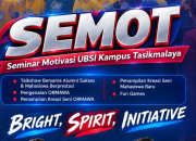 Jelang SEMOT 2026, UBSI Kampus Tasikmalaya Siapkan Seminar Motivasi dan Beragam Kegiatan Inspiratif